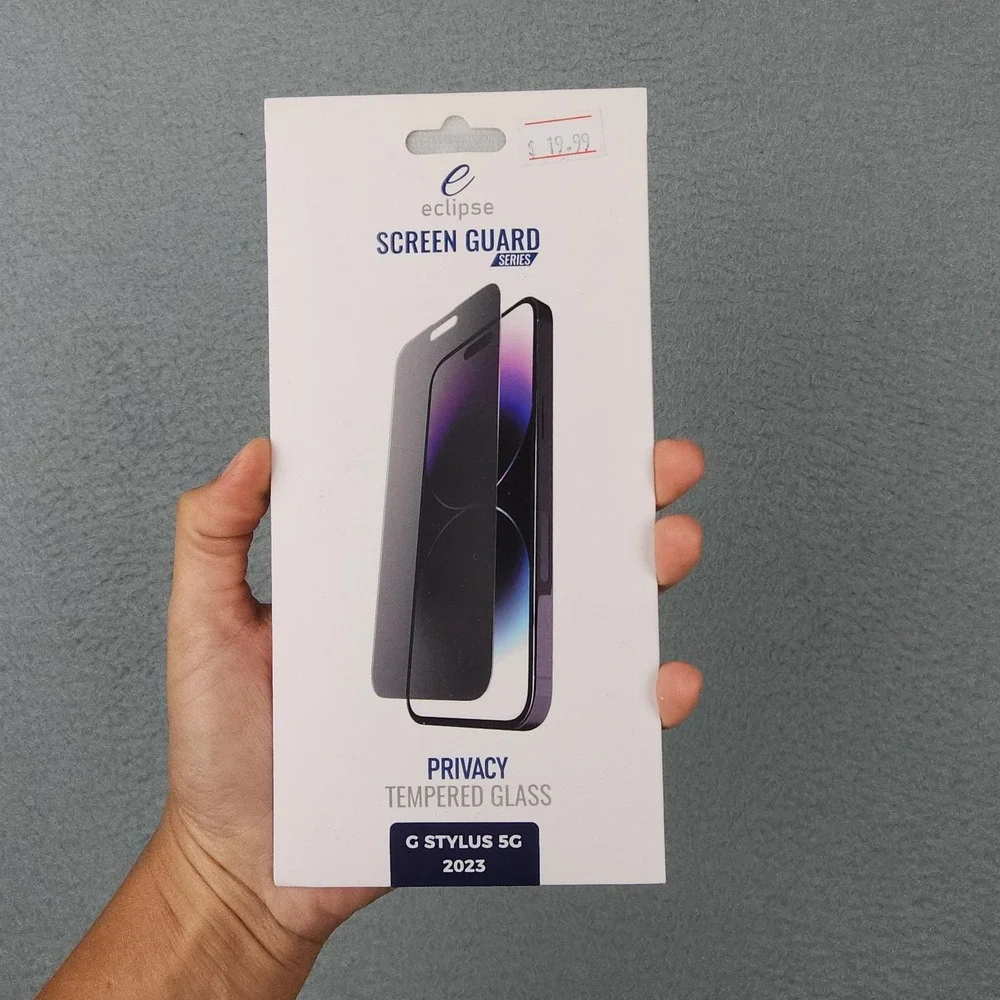Eclipse Privacy Tempered Glass Black Screen Protector Moto G Stylus 5G 2023